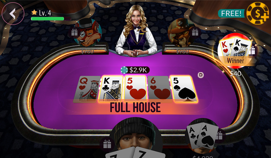 Zynga Poker Game Screenshot